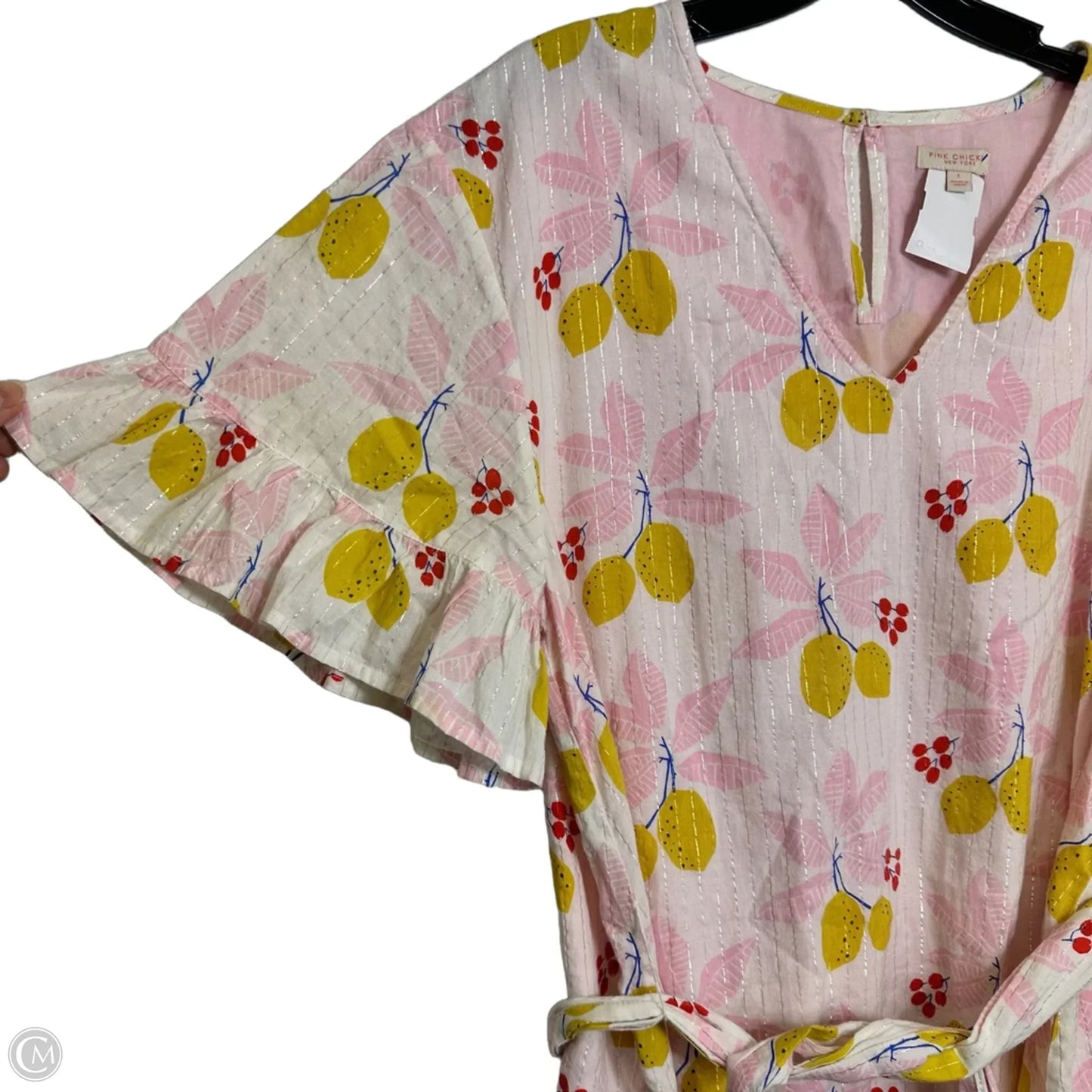 Dress Casual Short By Clothes Mentor In Pink, Size: L