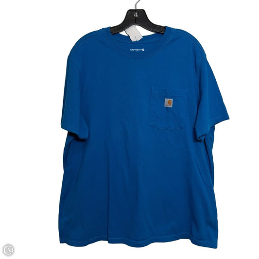 Top Short Sleeve Basic By Carhartt In Blue, Size: 1x