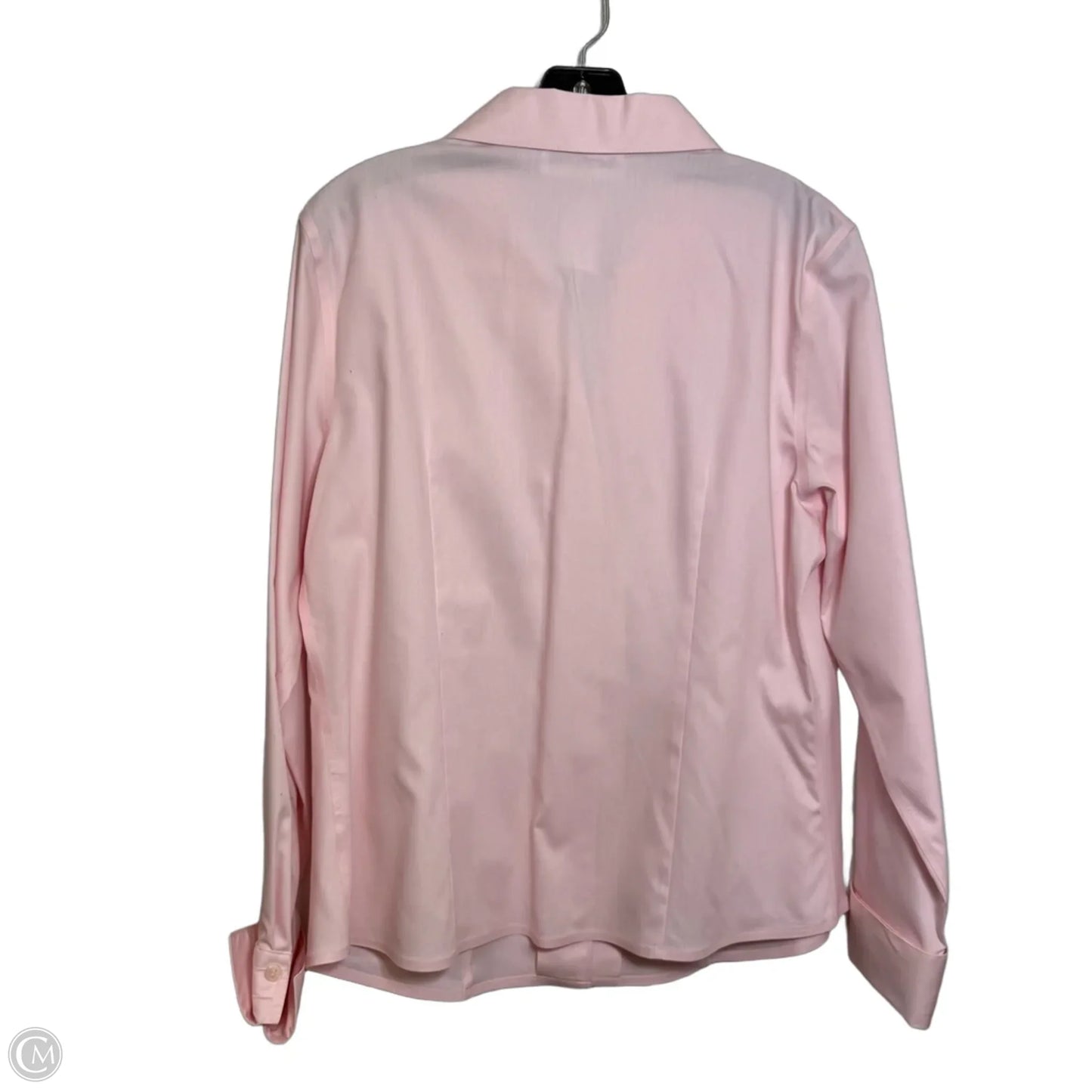 Top Long Sleeve By Calvin Klein In Pink, Size: L