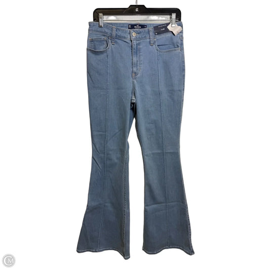 Jeans Flared By Hollister In Blue Denim, Size: 10