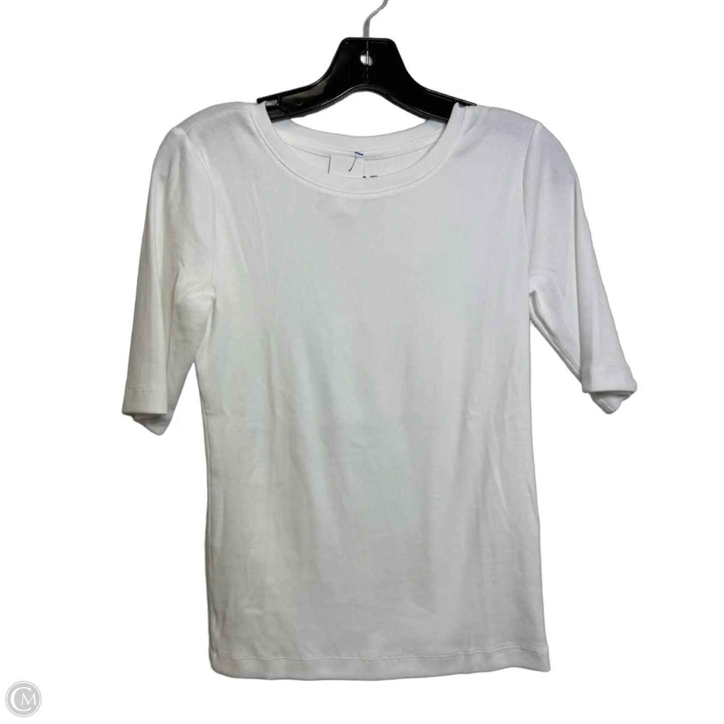 Top Short Sleeve Basic By Loft In White, Size: S