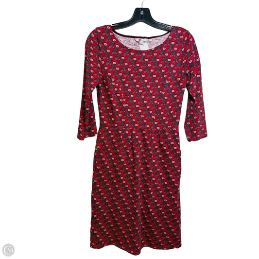 Dress Casual Midi By Boden In Red, Size: 2