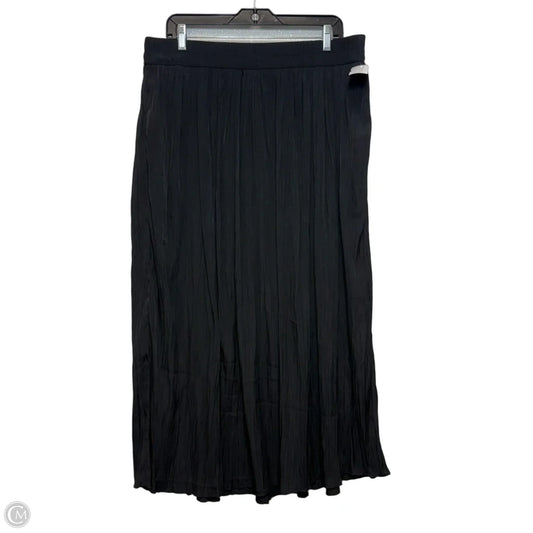 Skirt Midi By Chicos In Black, Size: Xl