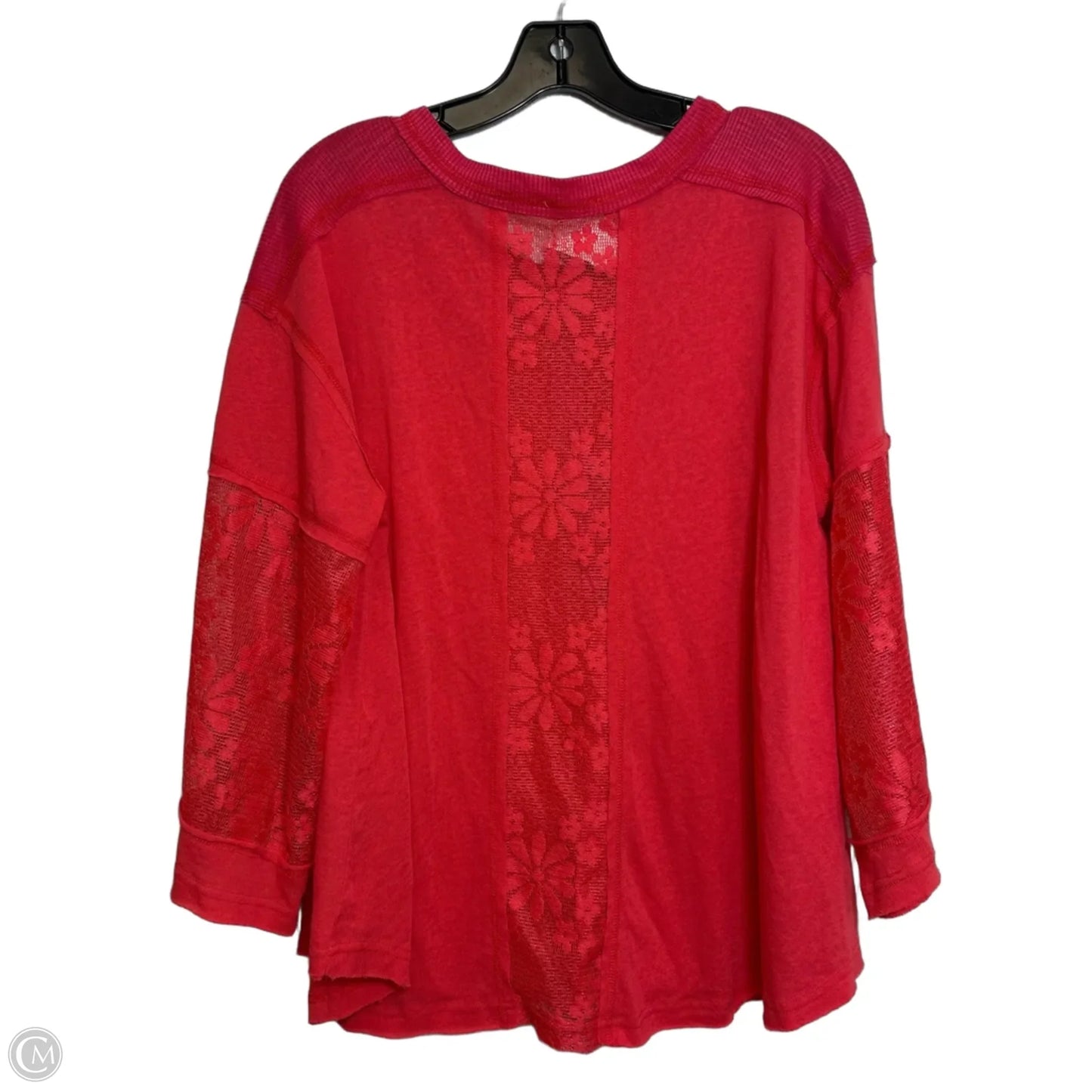 Top Long Sleeve By Pol In Pink, Size: L