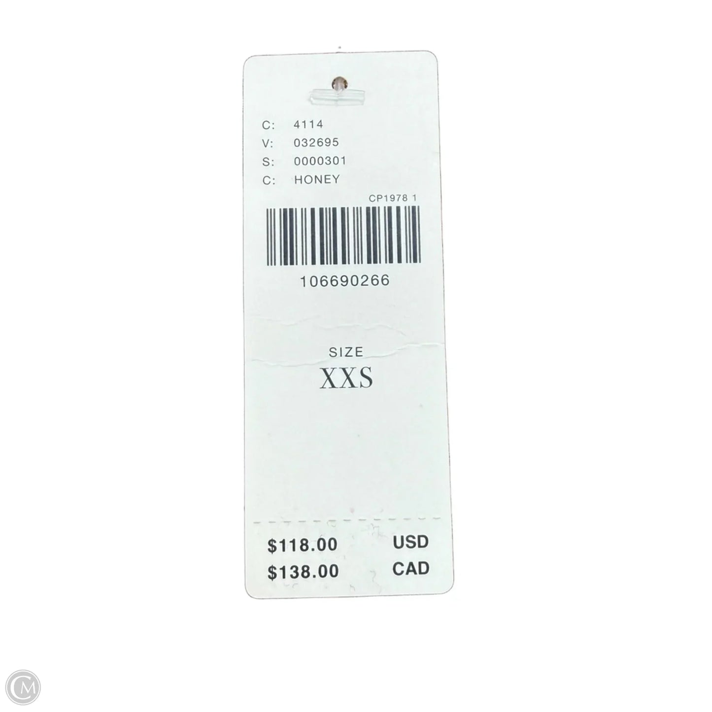 Top Short Sleeve By Maeve In Tan, Size: Xxs