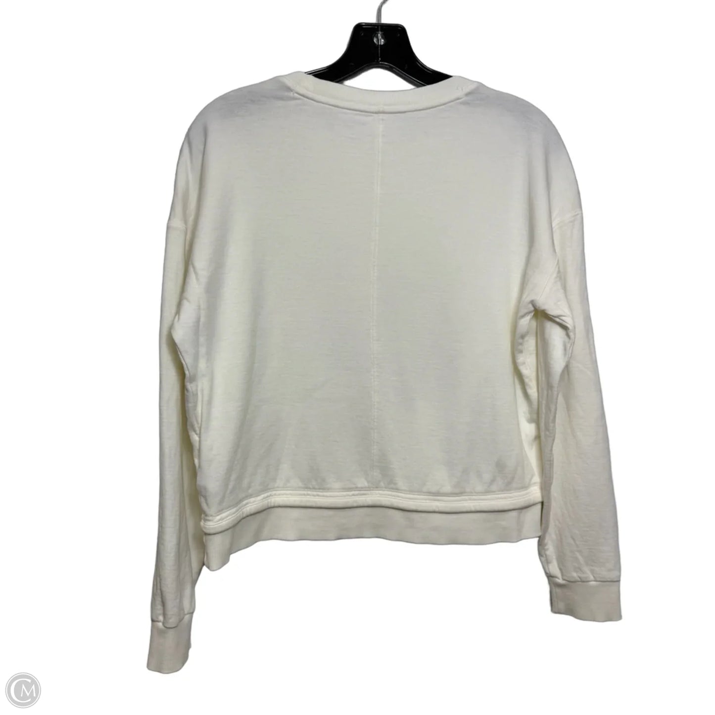 Athletic Top Long Sleeve Crewneck By Athleta In Ivory, Size: Xxs