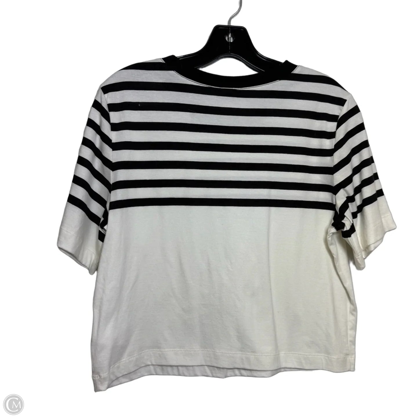 Top Short Sleeve Basic By Express In Striped Pattern, Size: S