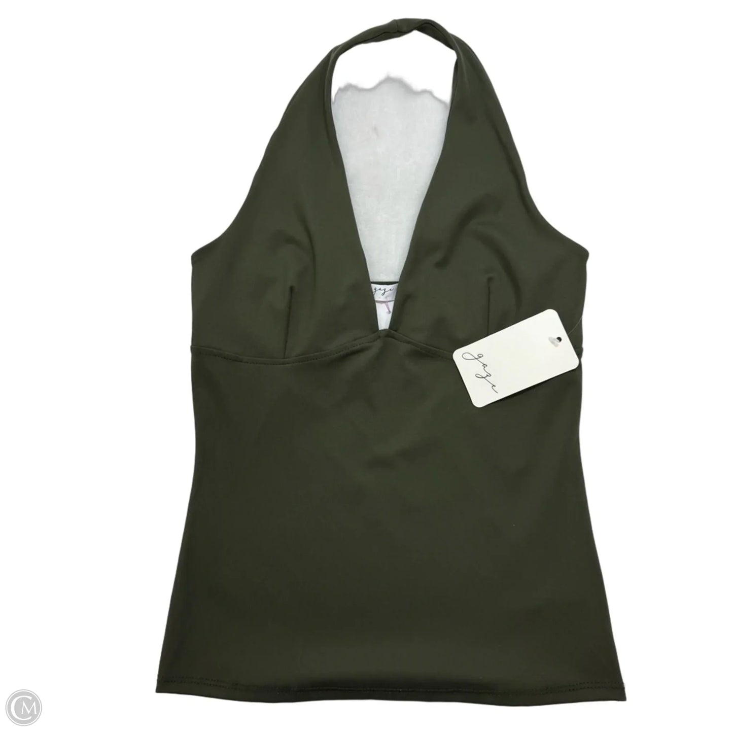 Halter Tank Top By Gaze In Green, Size: S