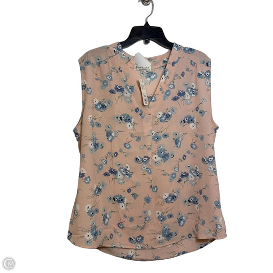 Top Sleeveless By Jon And Anna In Floral Print, Size: 2x