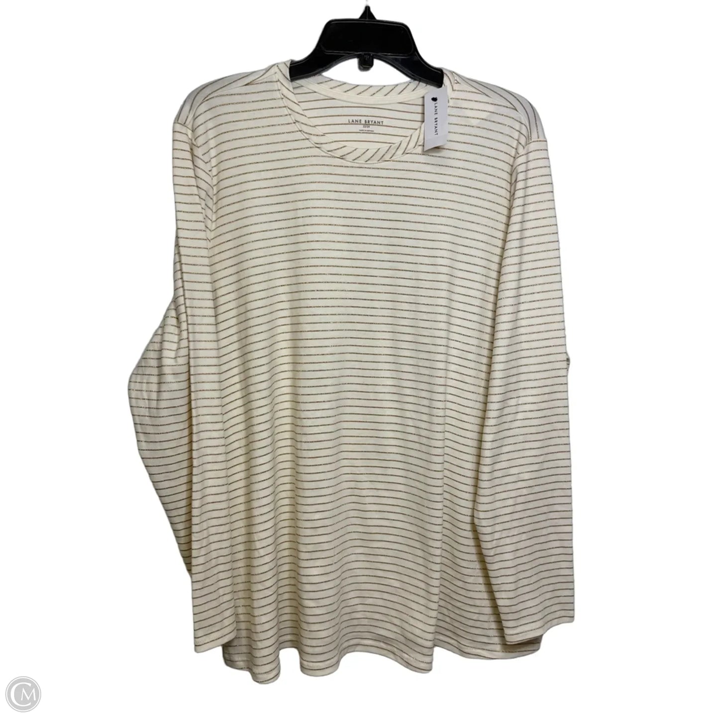 Top Long Sleeve By Lane Bryant In Striped Pattern, Size: 2x