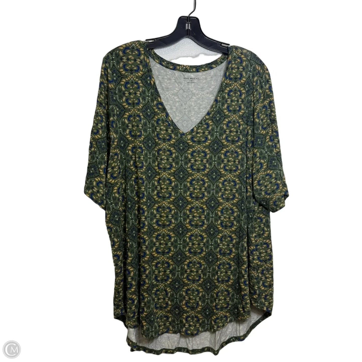 Top Short Sleeve By Lane Bryant In Green, Size: 2x