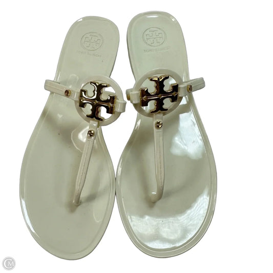 Sandals Designer By Tory Burch In Ivory, Size: 9