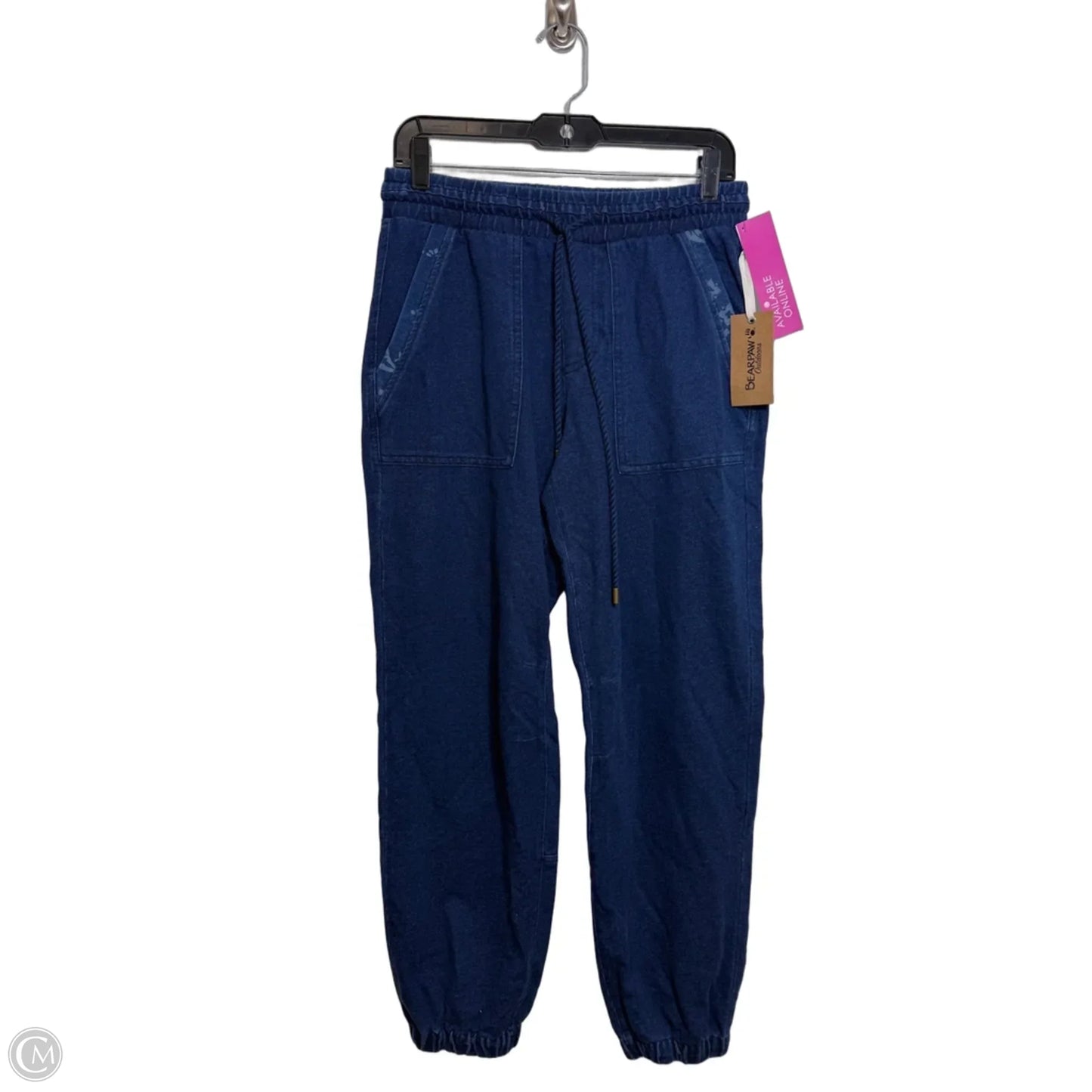 Pants Joggers By Bearpaw In Blue Denim, Size: S