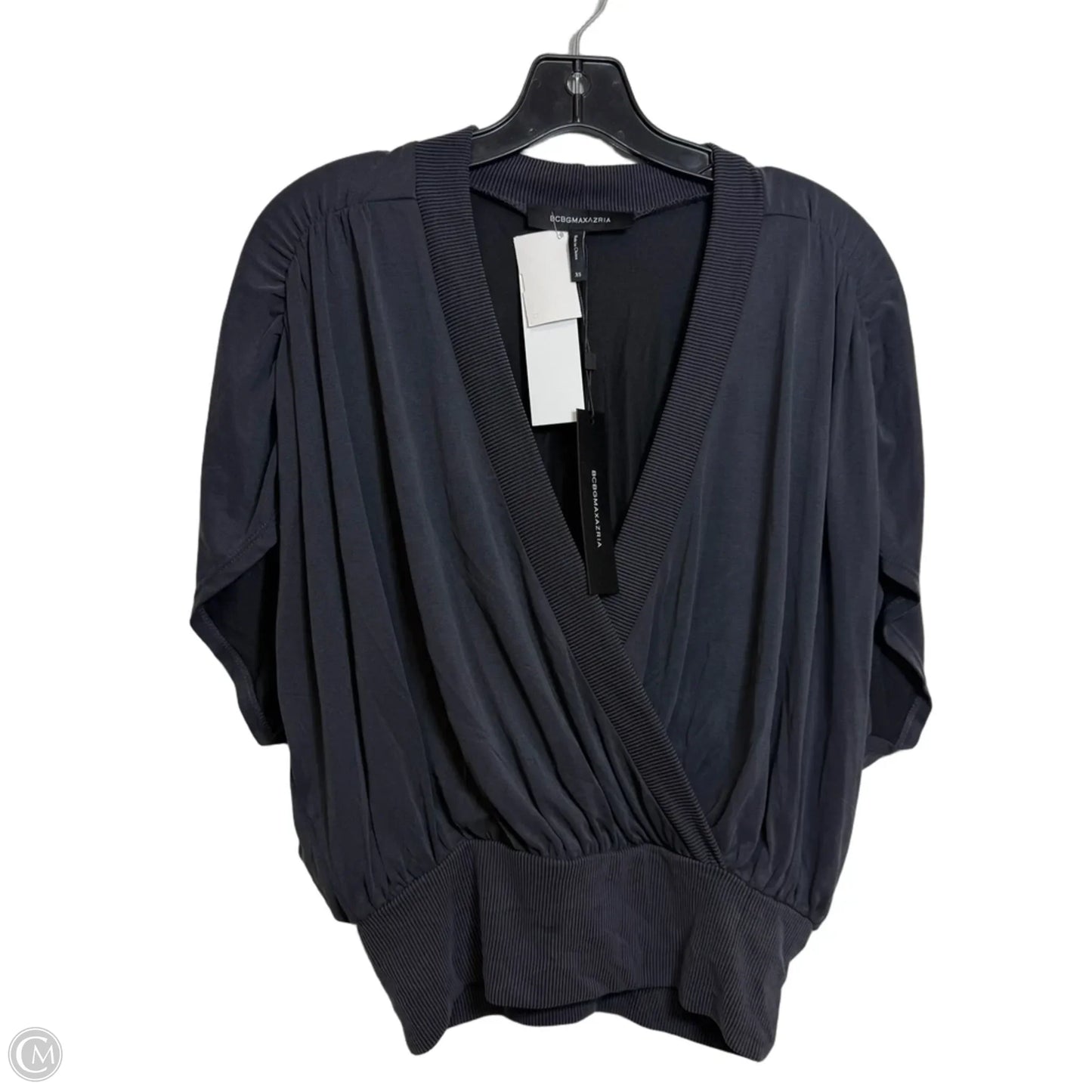 Top Short Sleeve By Bcbgmaxazria In Black, Size: Xs