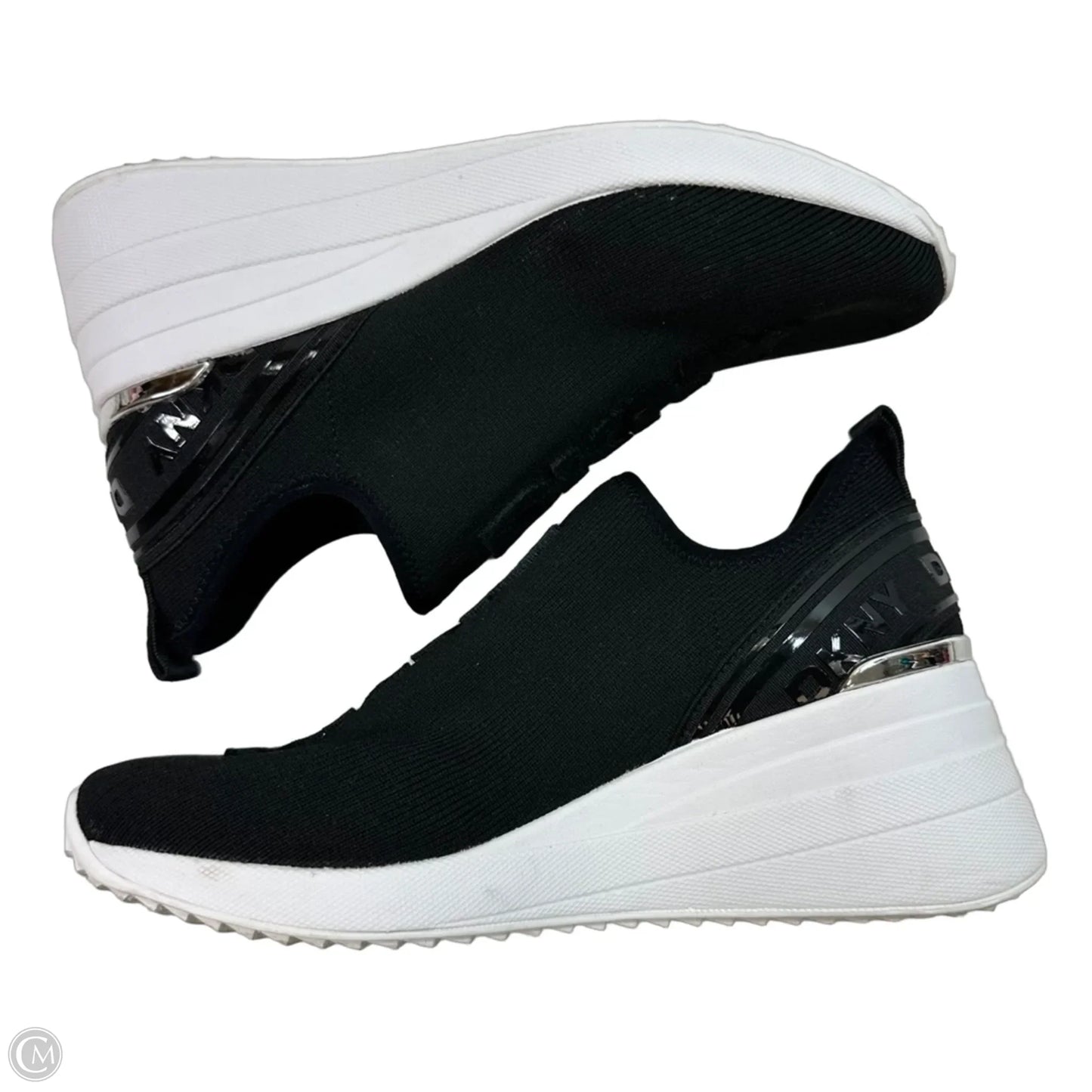 Shoes Sneakers By Dkny In Black, Size: 8