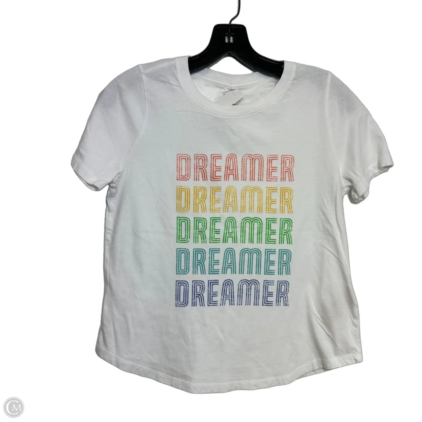 Top Short Sleeve Basic By Maeve In White, Size: Xs