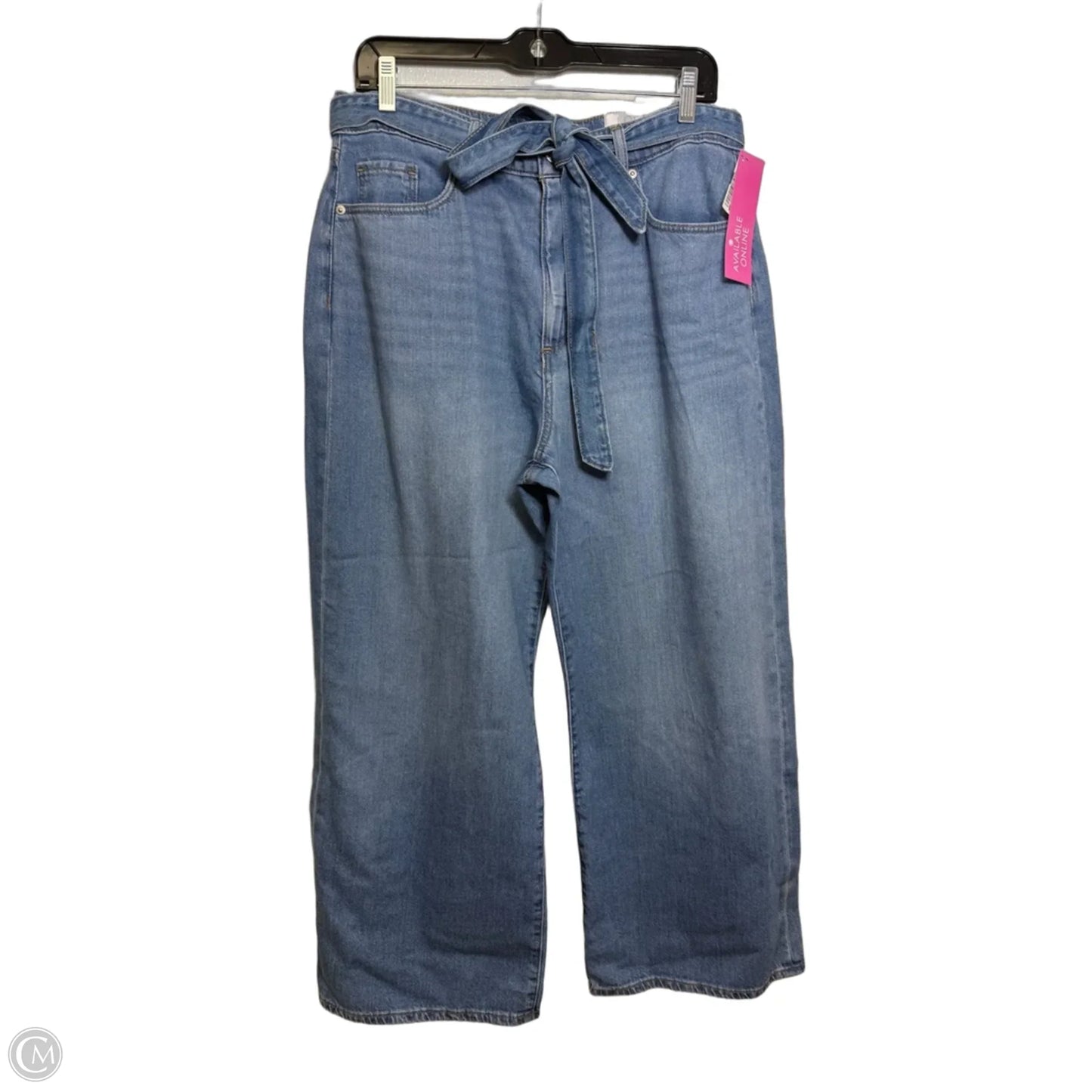 Jeans Wide Leg By Loft In Blue Denim, Size: 12p