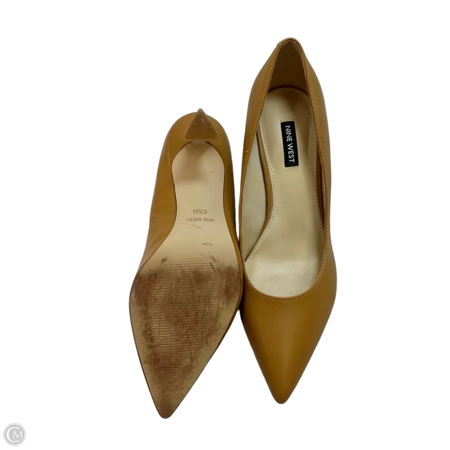 Shoes Heels Block By Nine West In Tan, Size: 8.5