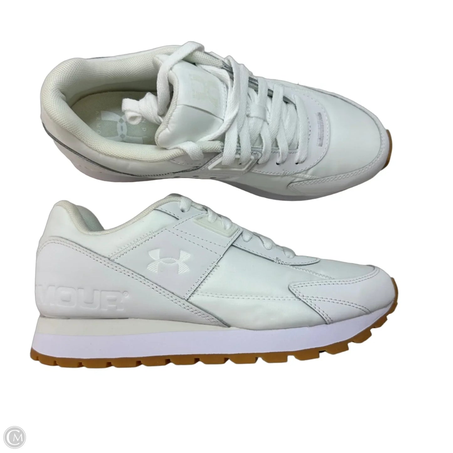 Shoes Sneakers By Under Armour In White, Size: 8