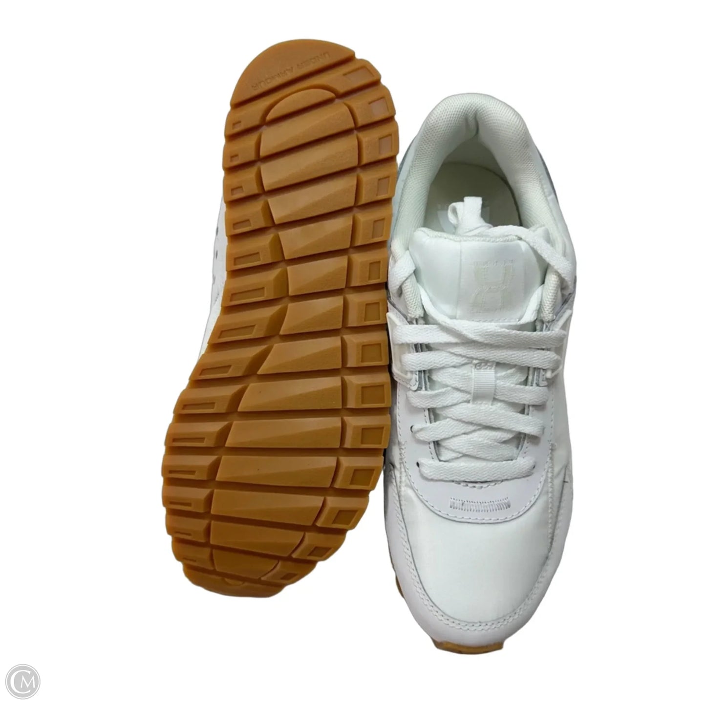 Shoes Sneakers By Under Armour In White, Size: 8
