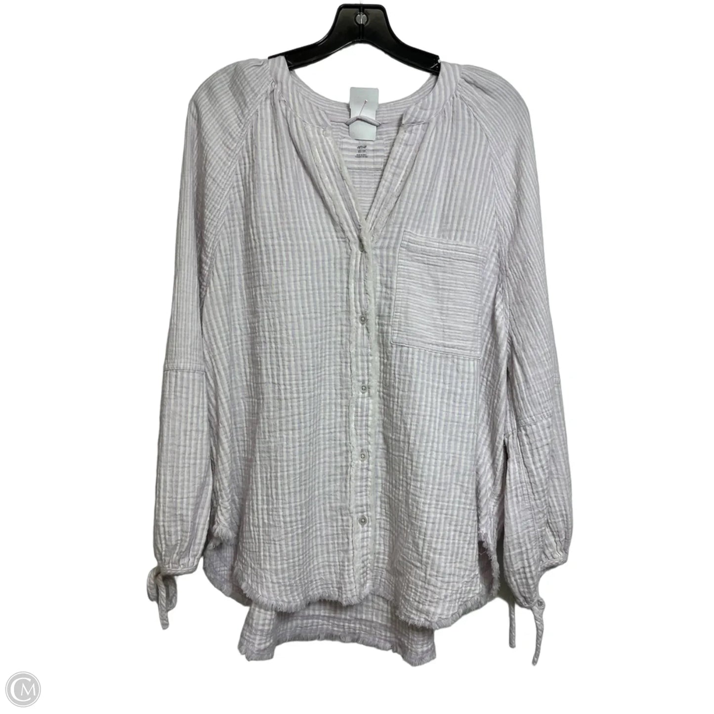 Top Long Sleeve By Aerie In Purple, Size: Xs