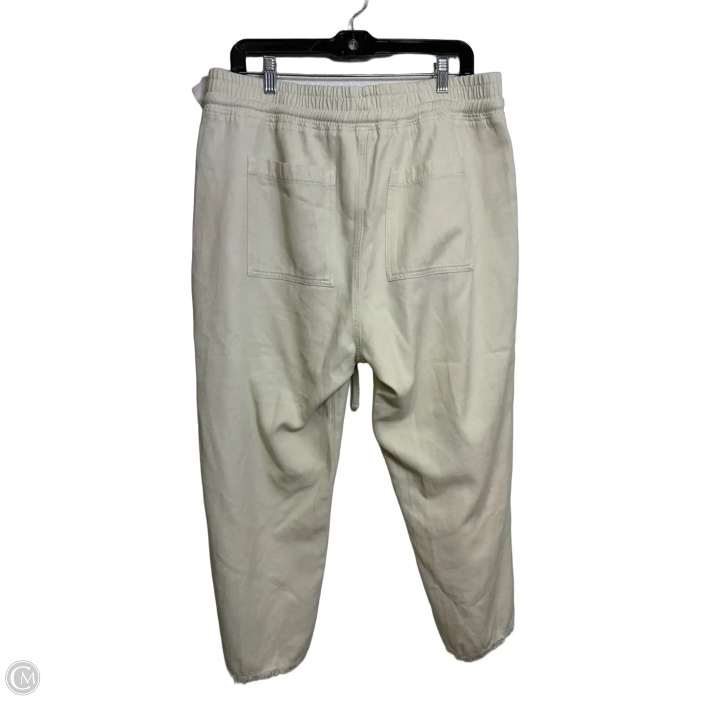 Pants Cropped By Kut In Ivory, Size: Xl