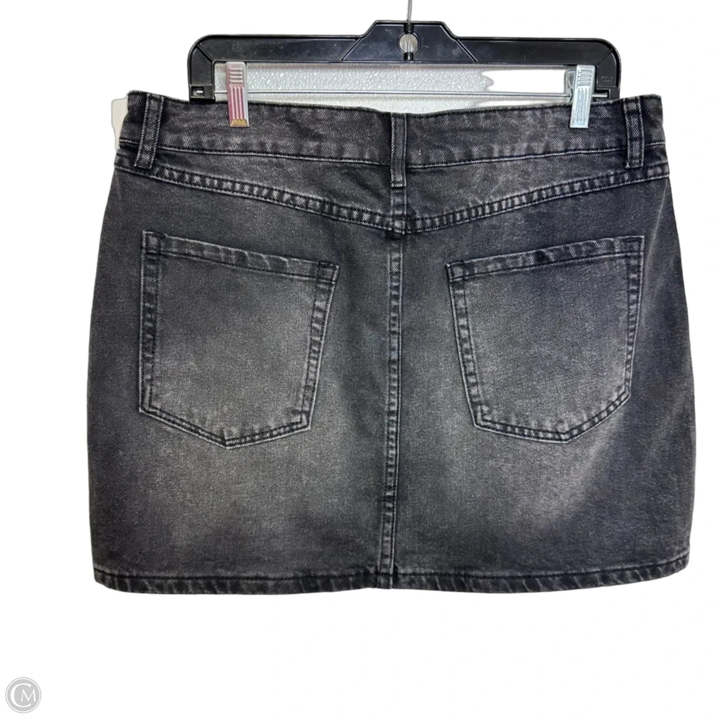 Skirt Mini & Short By Refuge In Black Denim, Size: Xl