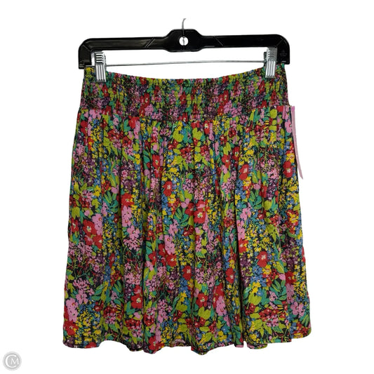 Skirt Mini & Short By Clothes Mentor In Floral Print, Size: S