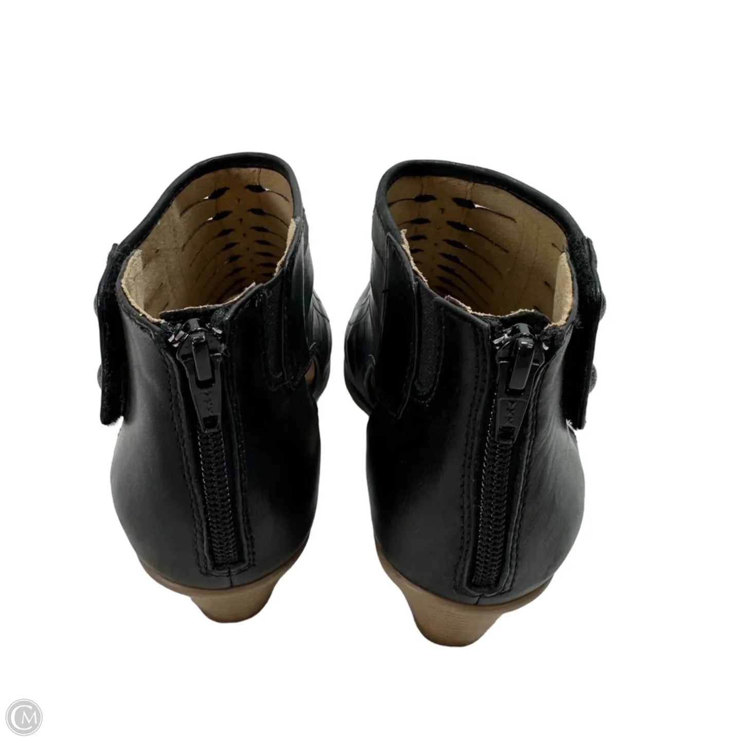 Sandals Heels Block By Earth In Black, Size: 7