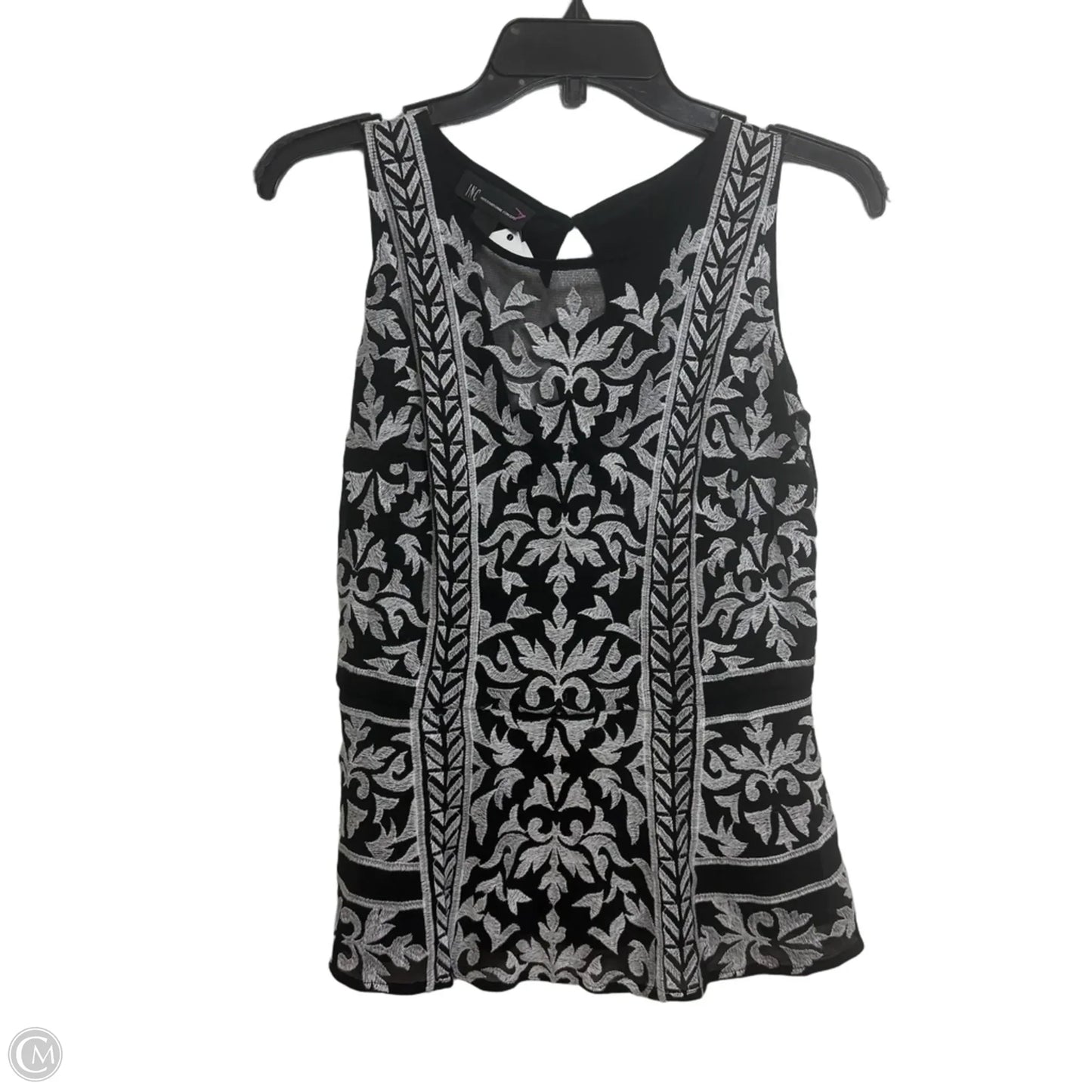 Top Sleeveless By Inc In Black, Size: S