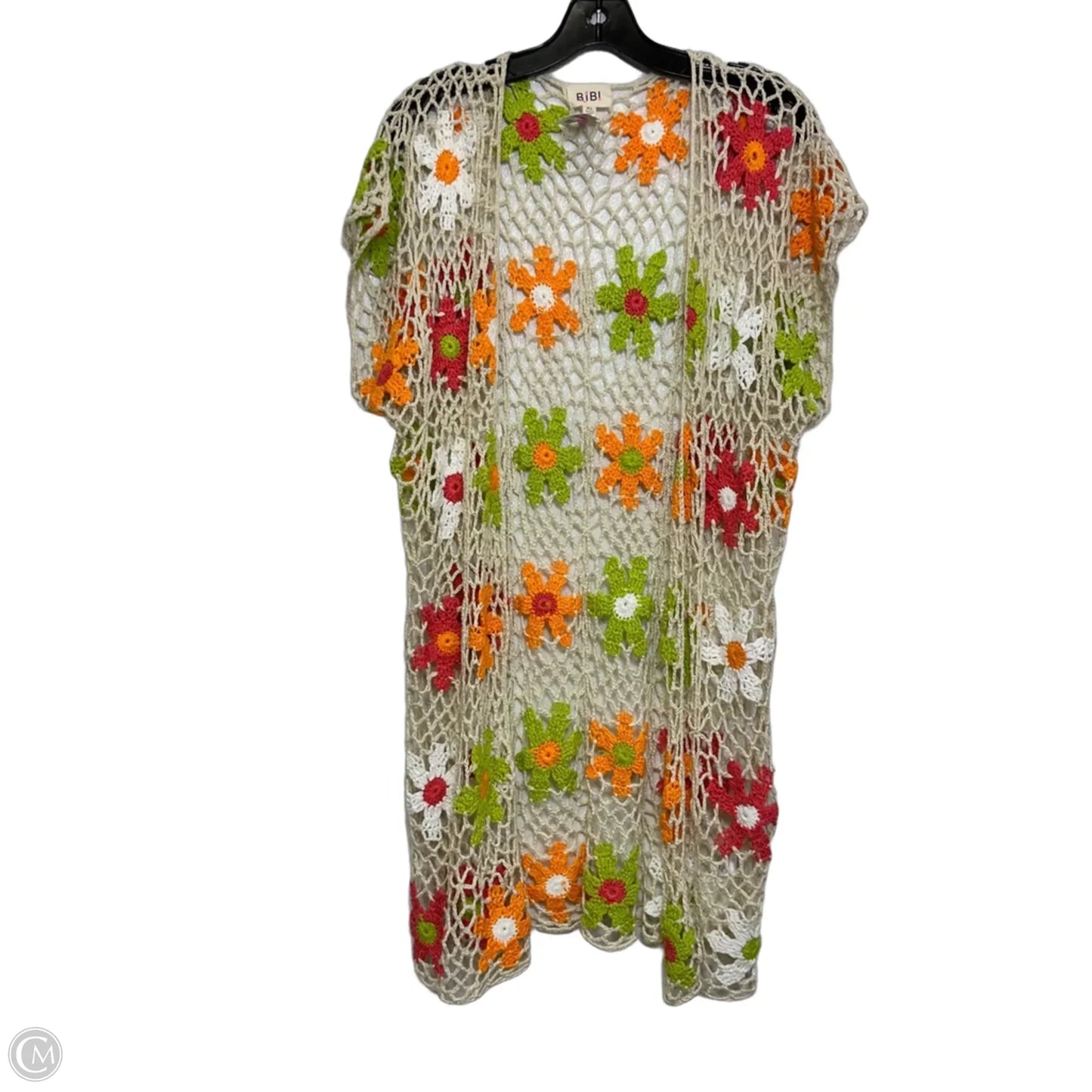 Cardigan By Bibi In Floral Print, Size: Xl