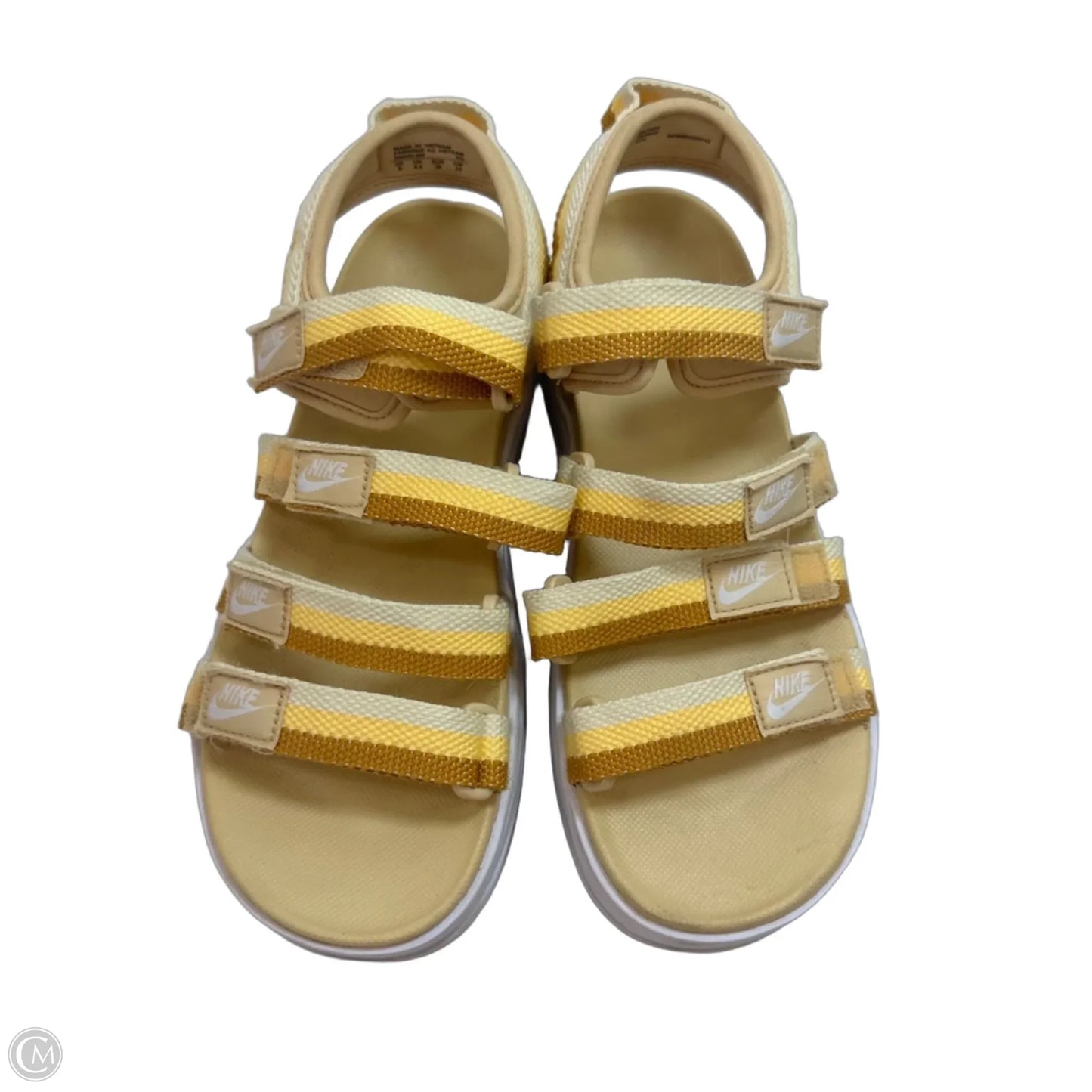 Sandals Heels Platform By Nike In Yellow, Size: 9