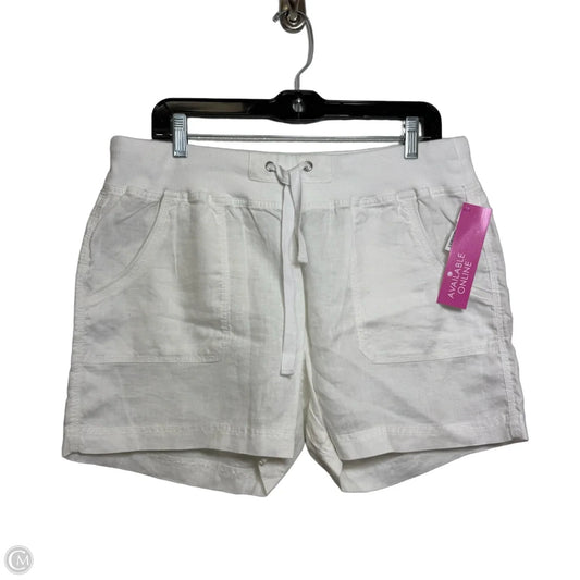 Shorts By Calvin Klein In White, Size: L