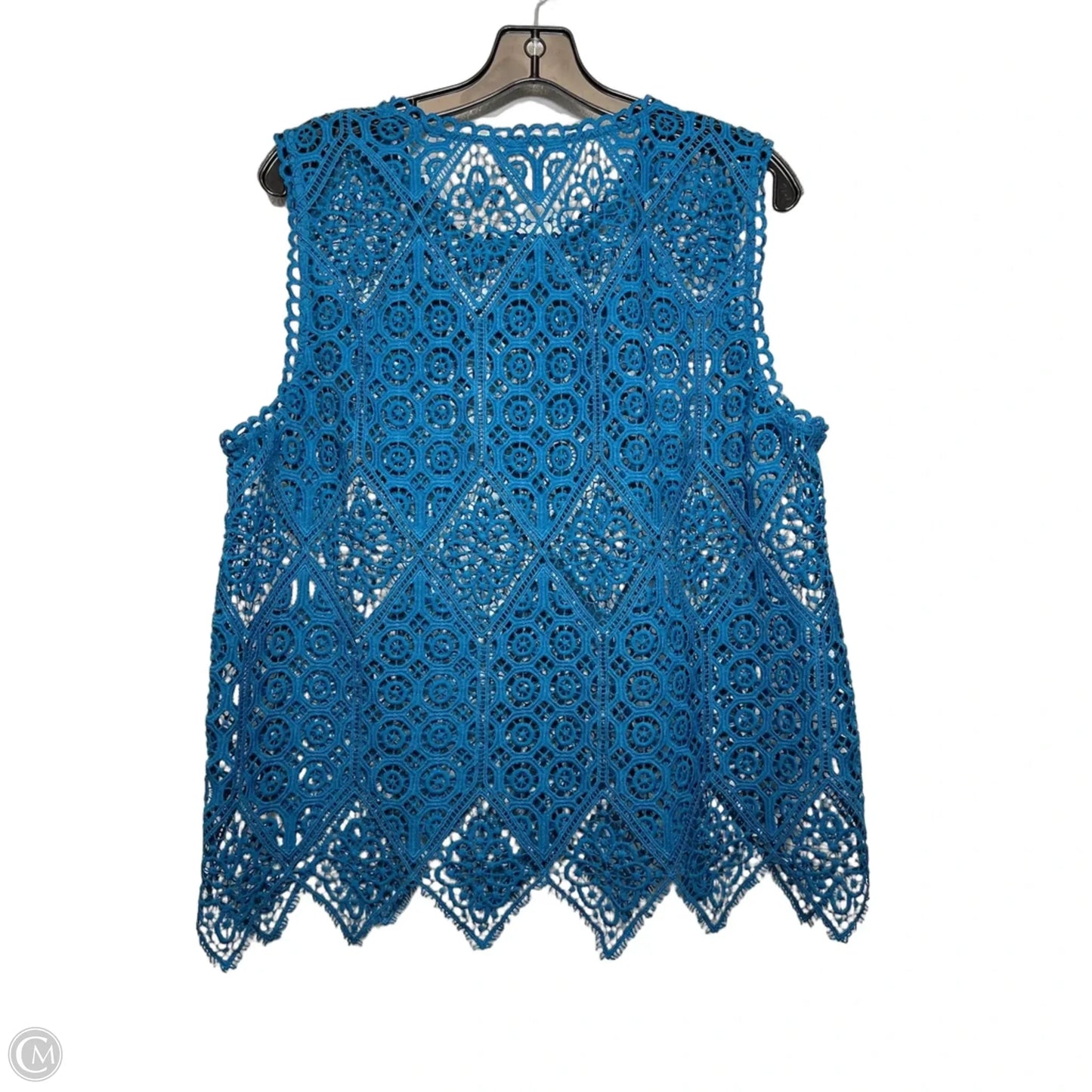 Top Sleeveless By Deletta In Teal, Size: L