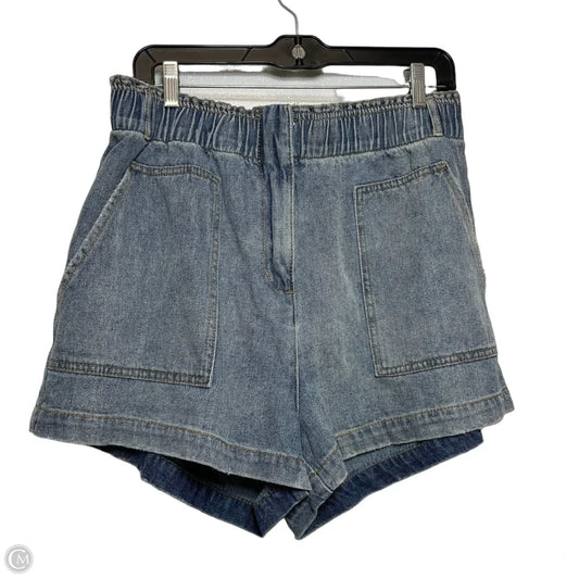 Shorts By Mustard Seed In Blue Denim, Size: L