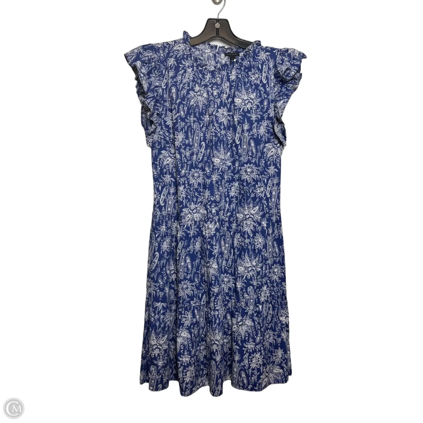 Dress Casual Short By Ann Taylor In Blue, Size: S
