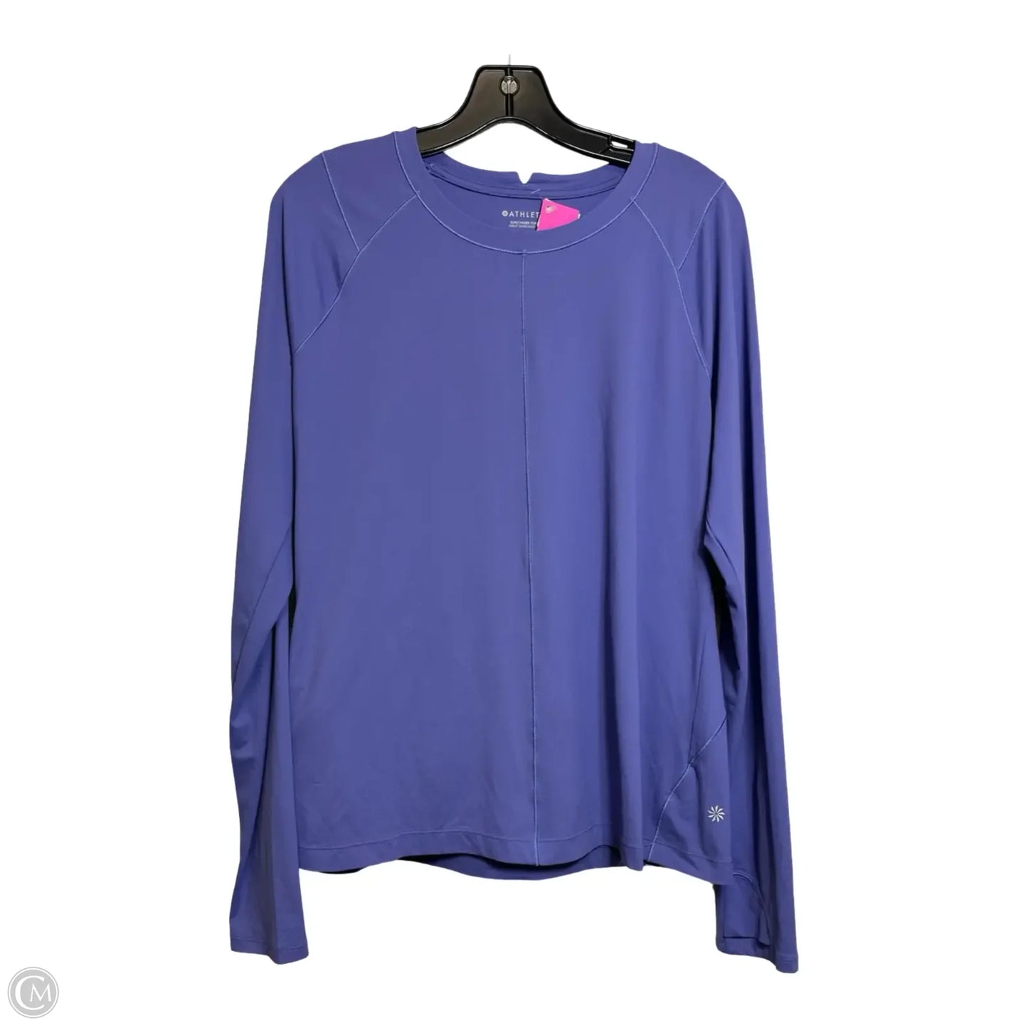 Athletic Top Long Sleeve Crewneck By Athleta In Purple, Size: L
