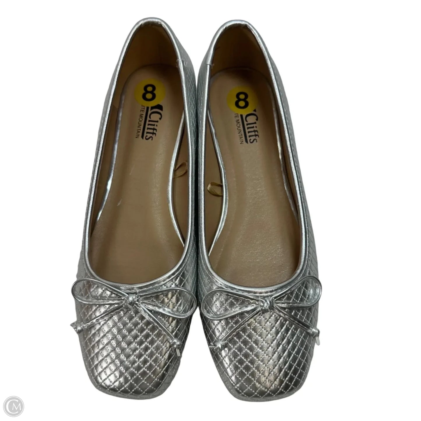 Shoes Flats By White Mountain In Silver, Size: 8