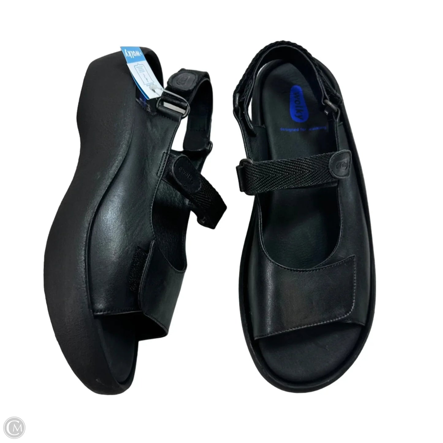 Sandals Heels Platform By Cme In Black, Size: 9