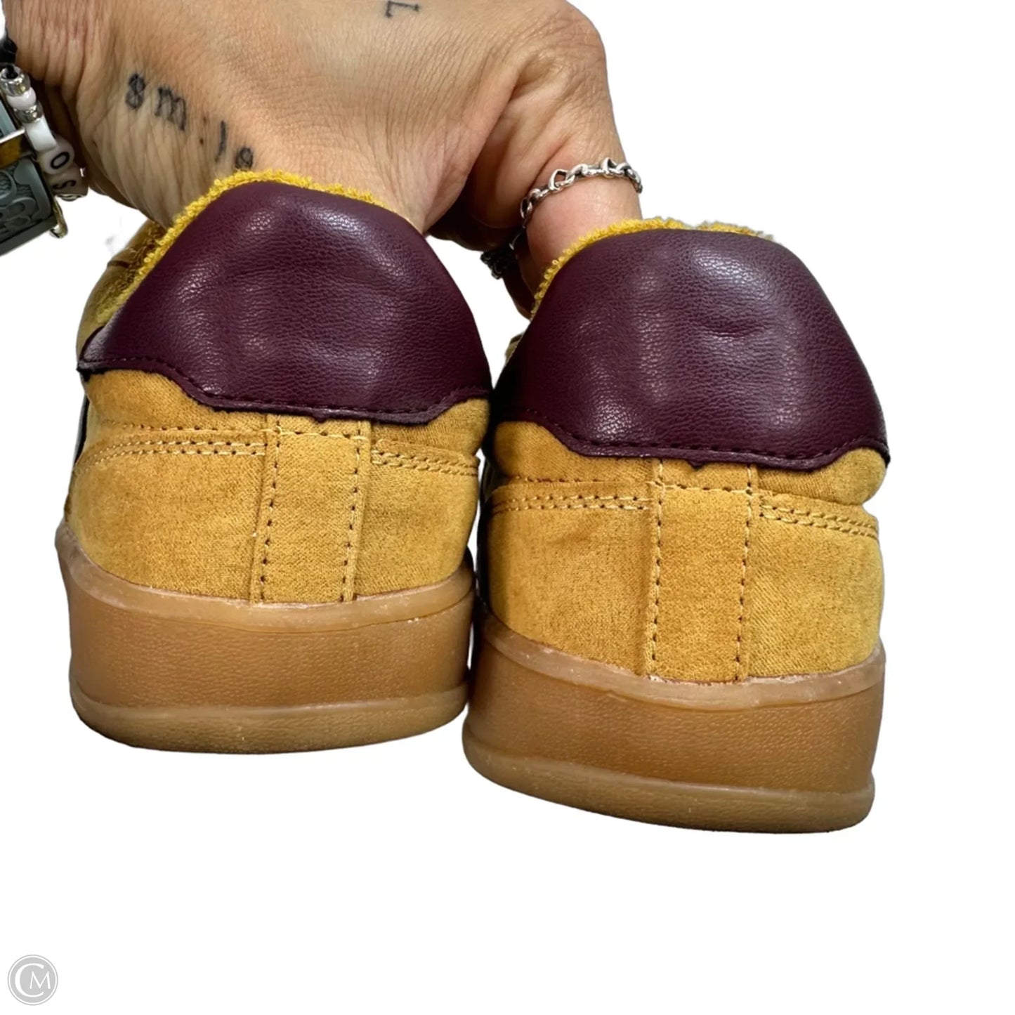 Shoes Sneakers By Madden Girl In Yellow, Size: 8