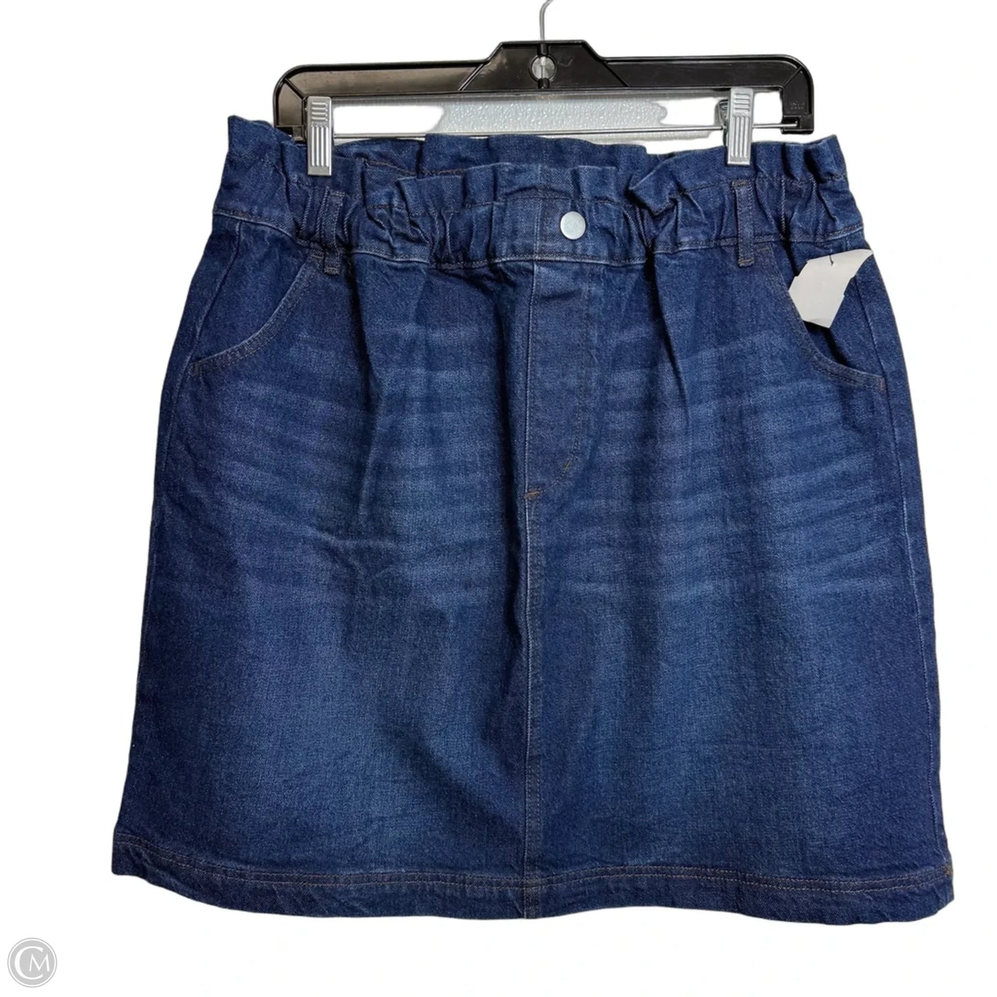 Skirt Mini & Short By Loft In Blue Denim, Size: L