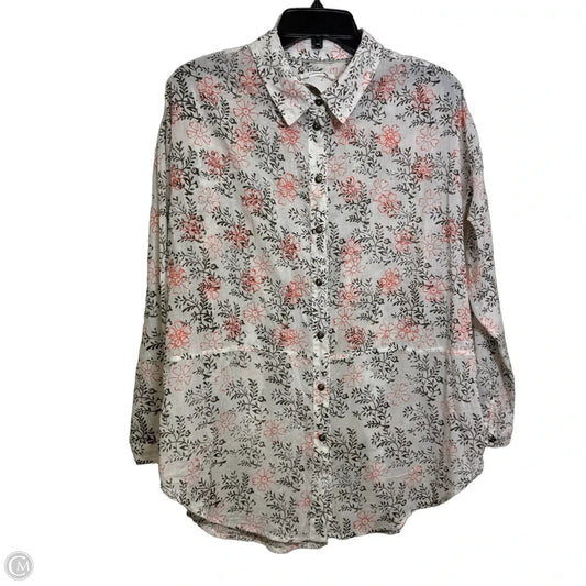Top Long Sleeve By Anthropologie In Multi-colored, Size: Xs