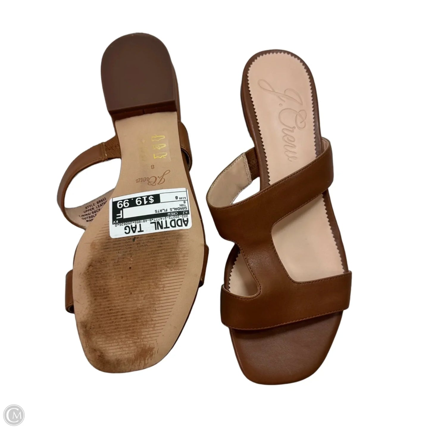 Sandals Flats By J. Crew In Tan, Size: 8