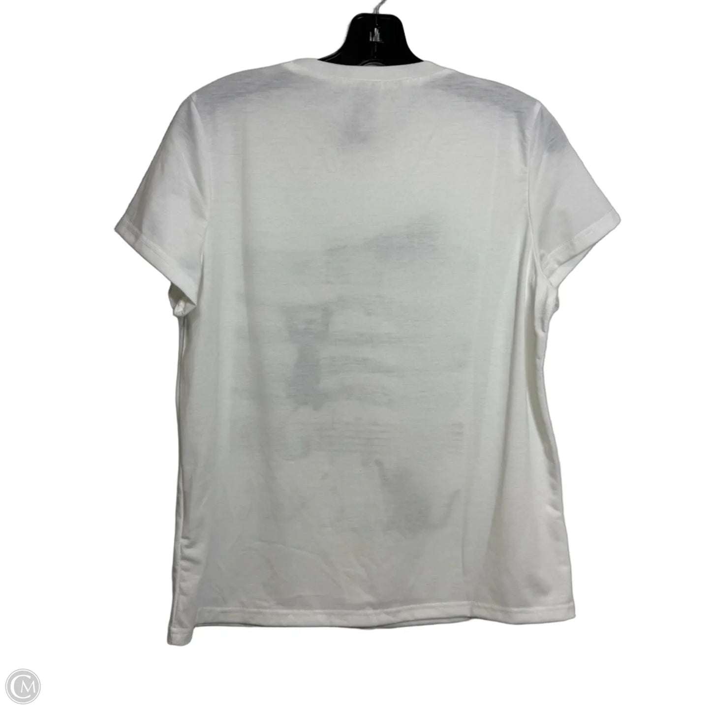 Top Short Sleeve Basic By Cmf In White, Size: S