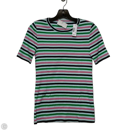 Top Short Sleeve Basic By J. Crew In stripe Pattern, Size: Xs