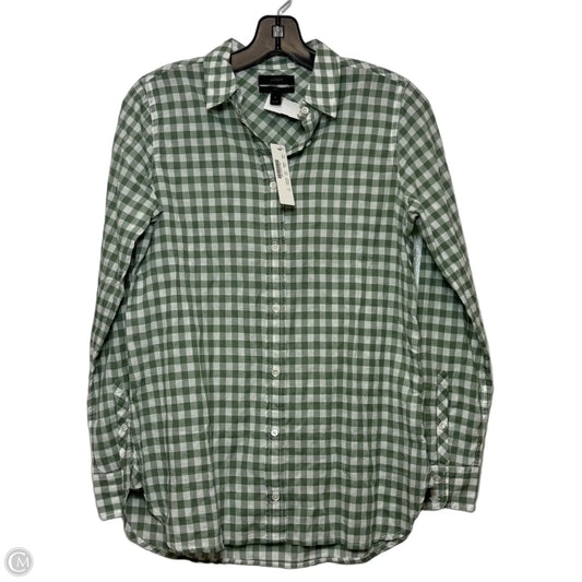 Top Long Sleeve By J. Crew In Checkered Pattern, Size: 0