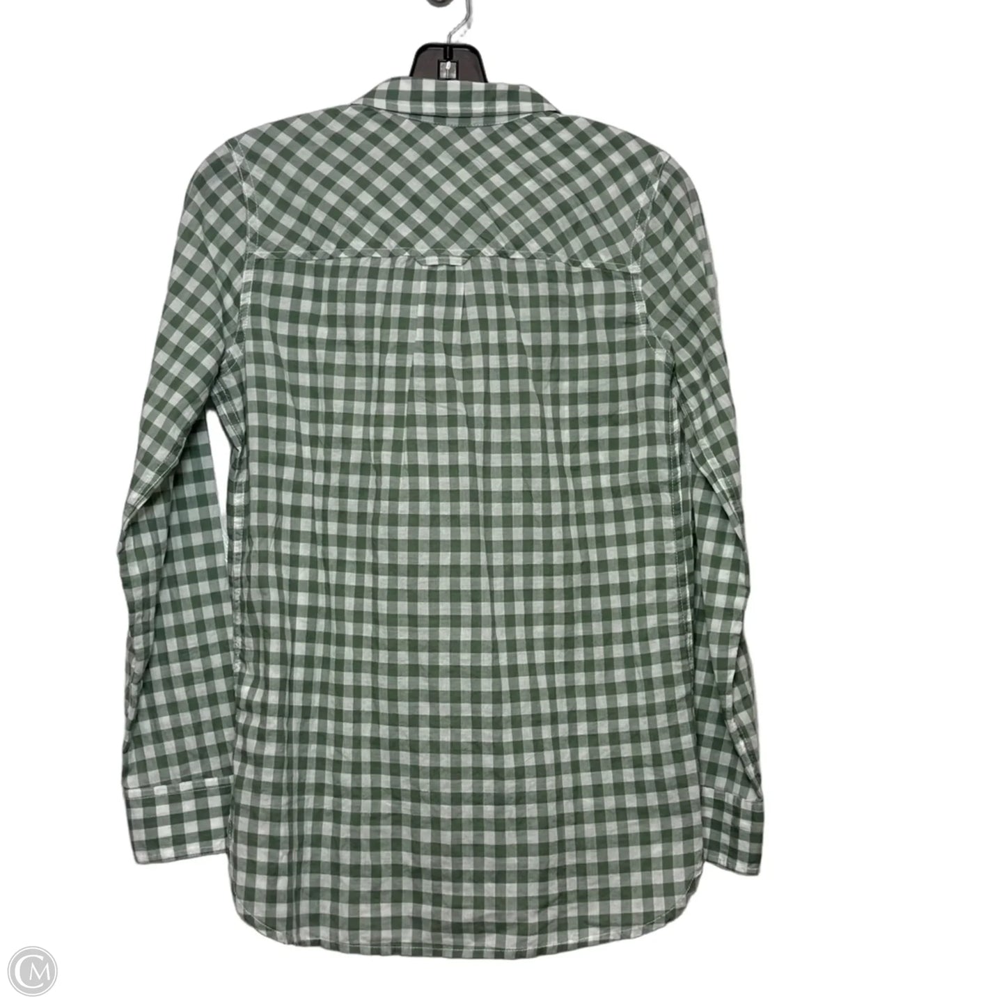 Top Long Sleeve By J. Crew In Checkered Pattern, Size: 0