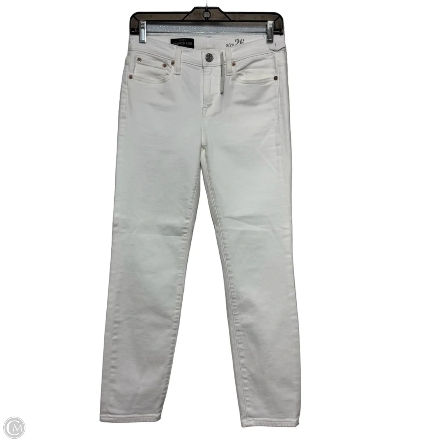 Jeans Skinny By J. Crew In White Denim, Size: 0