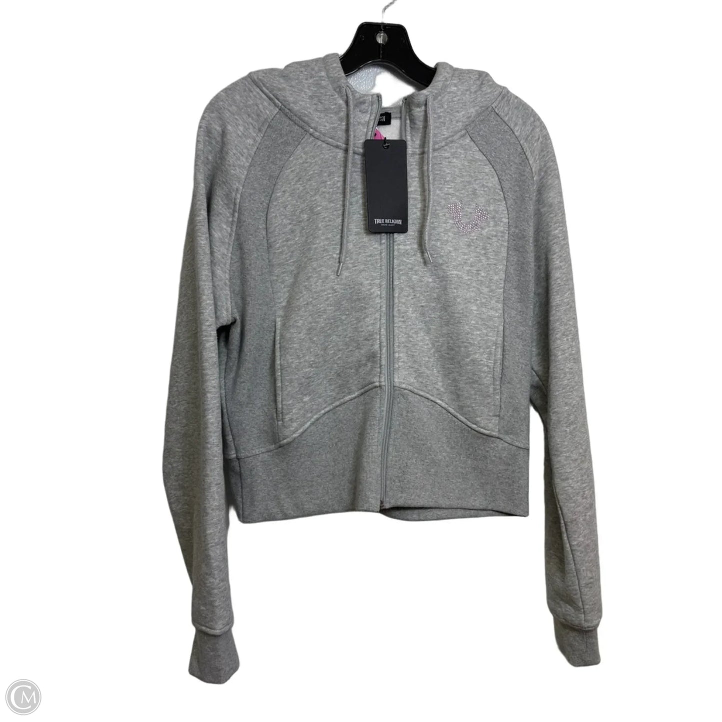 Sweatshirt hoodie By True Religion In Grey, Size: L