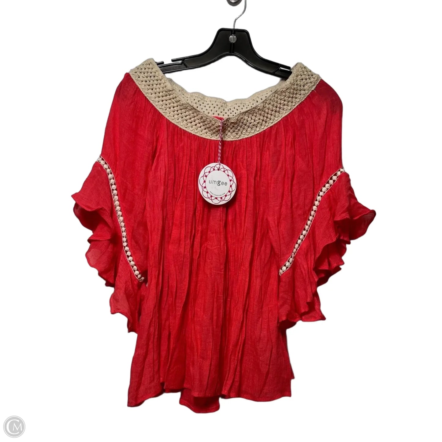 Top Short Sleeve By Umgee In Coral, Size: S